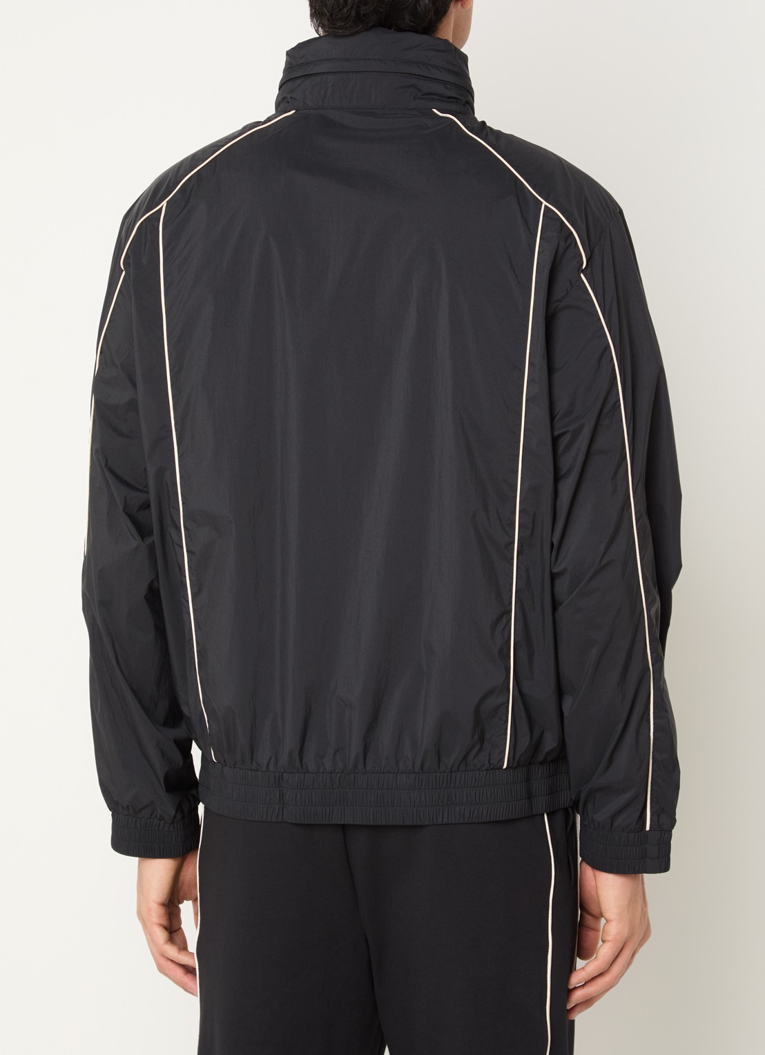 Armani Jack met logo en steekzakken - achterkant zwart