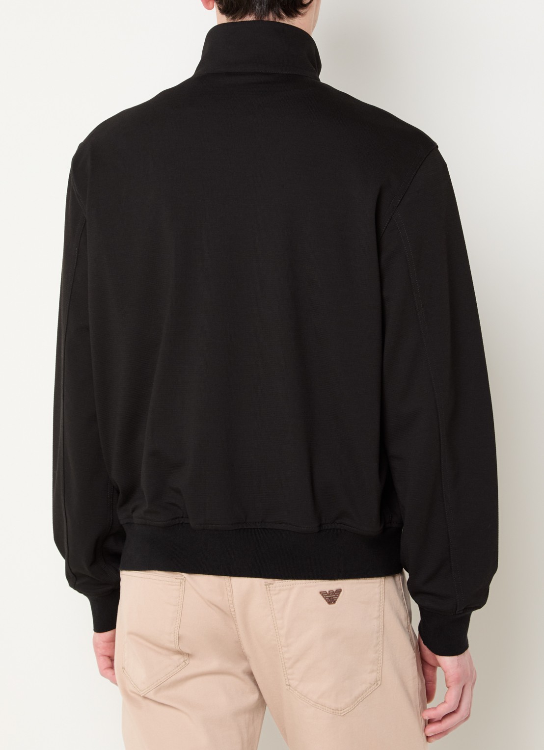 Armani Jack met opstaande kraag - achterkant zwart