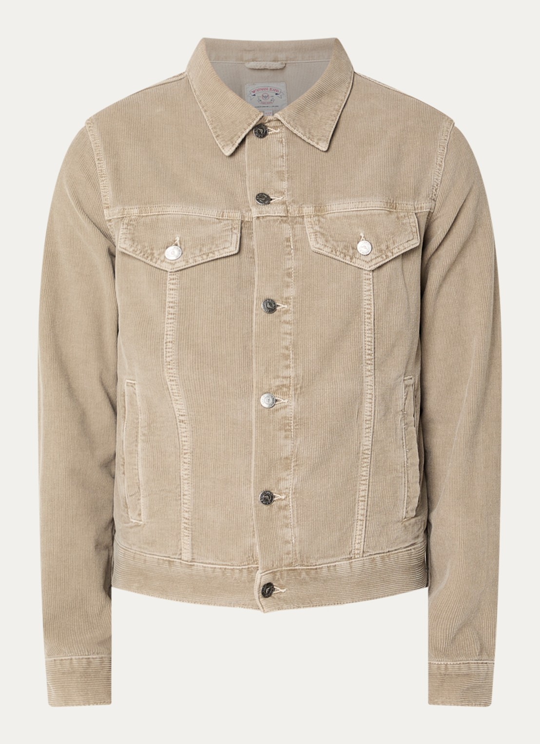 Armani Jack van corduroy met steekzakken - voorkant 3 lichtgrijs