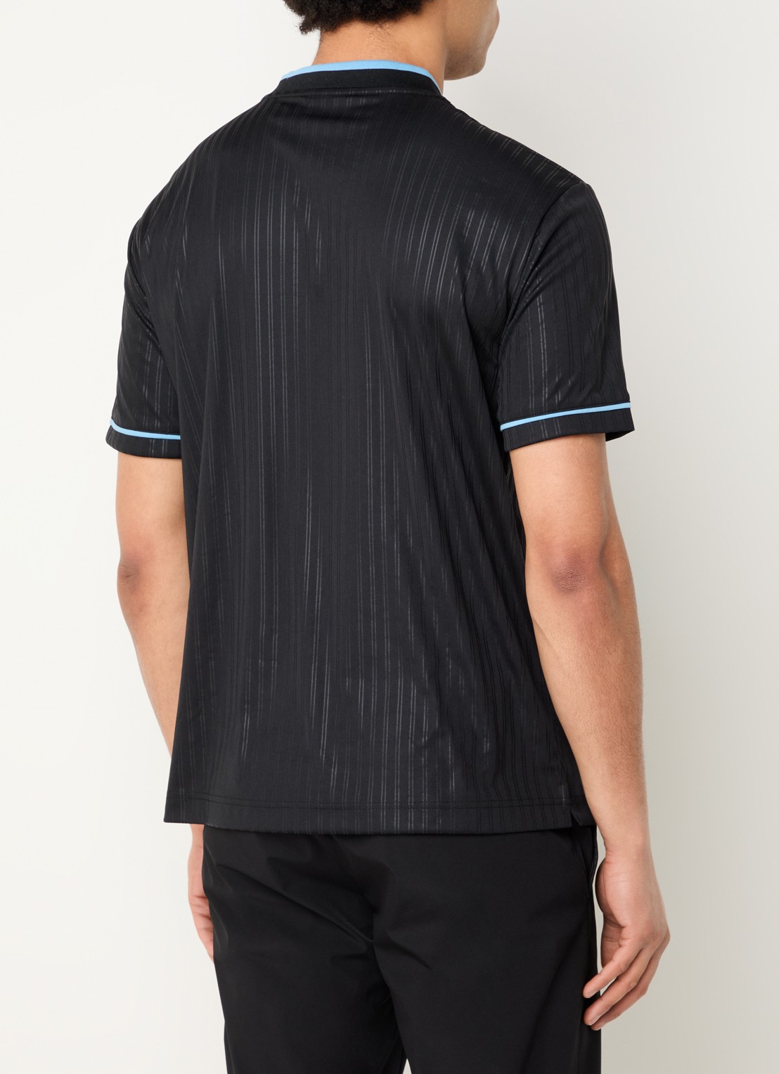 Armani Jersey T-shirt met logo - achterkant 2 zwart