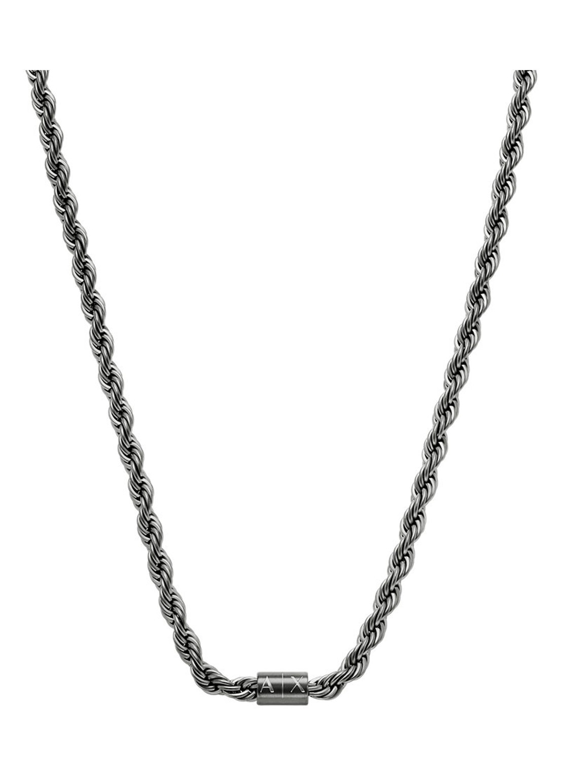 Armani Ketting AXG0163060 - voorkant 2 antraciet