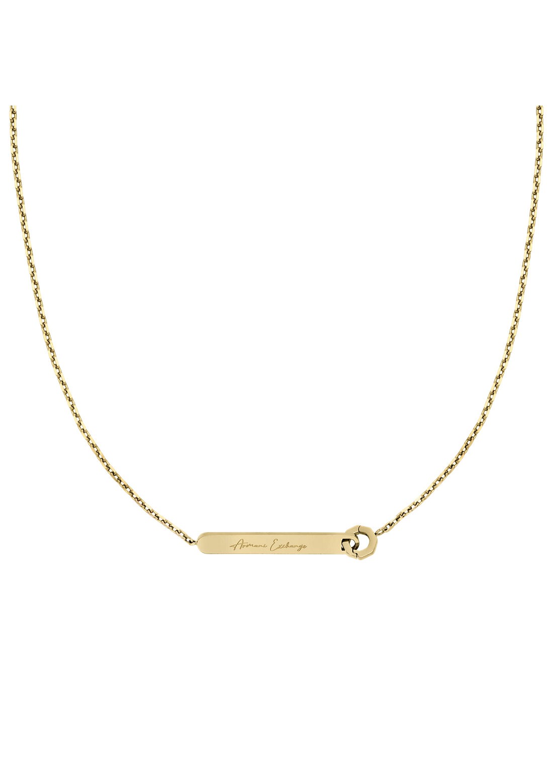 Armani Ketting AXG0176710 - voorkant 2 goud
