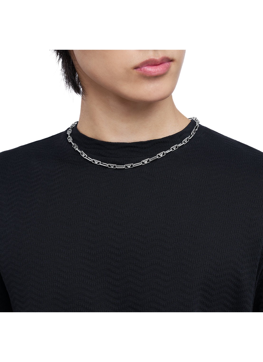 Armani Ketting EGS3248040 - detail 2 zilver