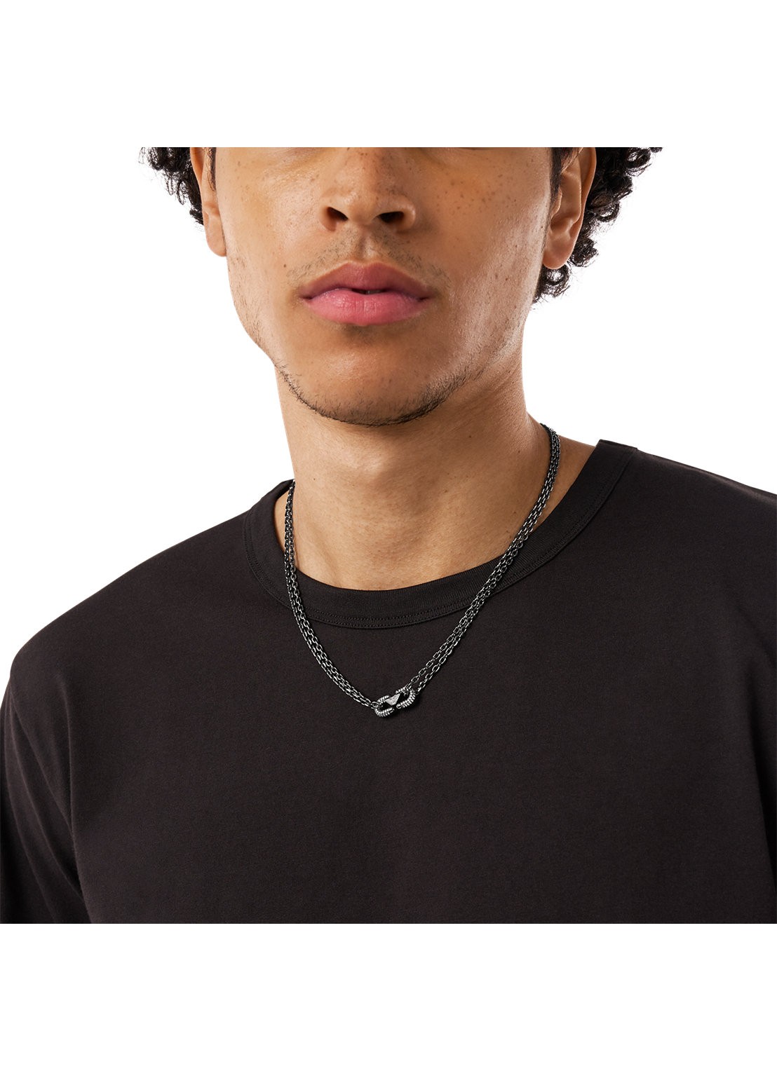Armani Ketting EGS3292001 - detail 3 antraciet