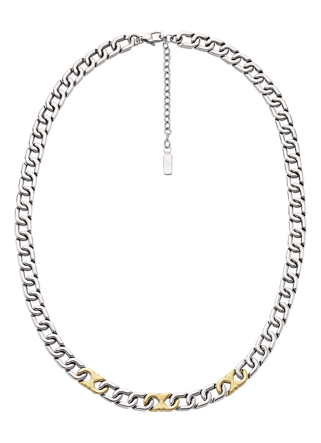 Armani Ketting EGS3297040 - detail 2 zilver