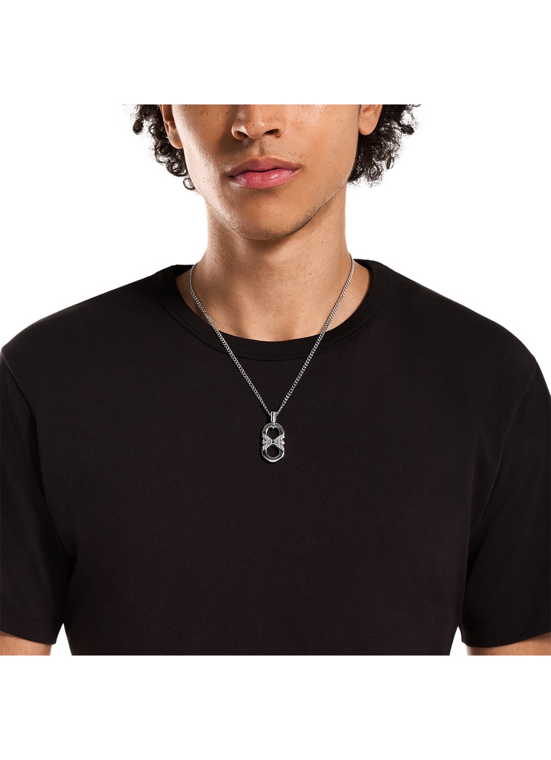Armani Ketting EGS3300040 - detail 2 zilver