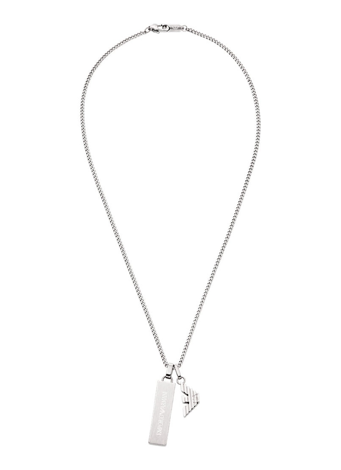 Armani Ketting EGS3306040 - detail zilver
