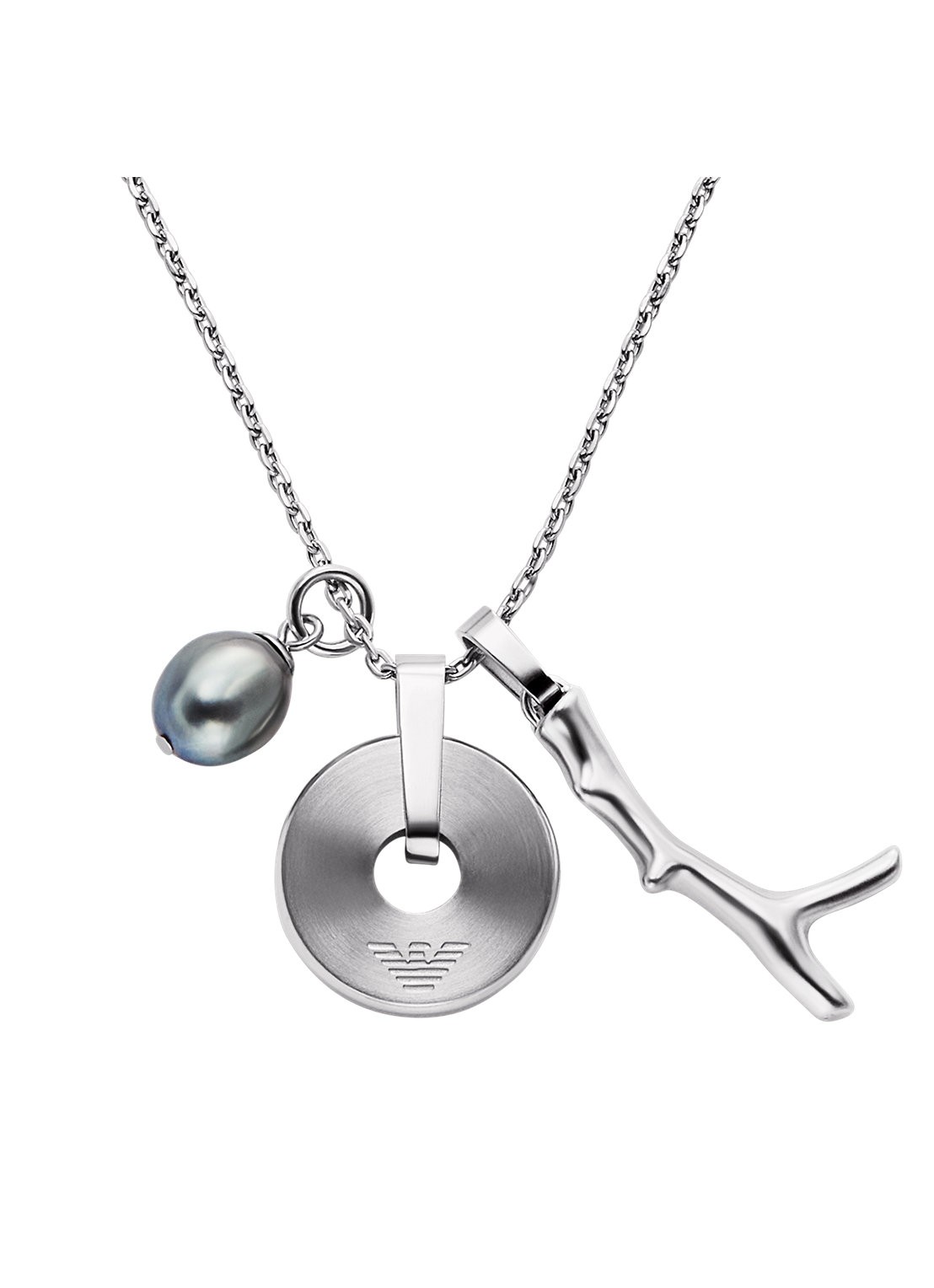 Armani Ketting EGS3315040 - voorkant 3 zilver