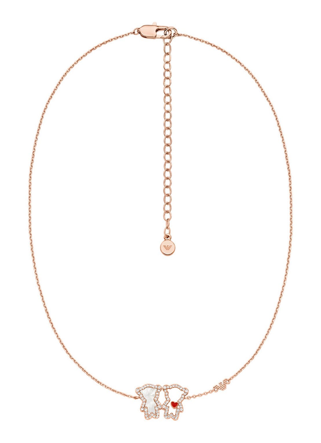 Armani Ketting EGS3351221 - detail roségoud