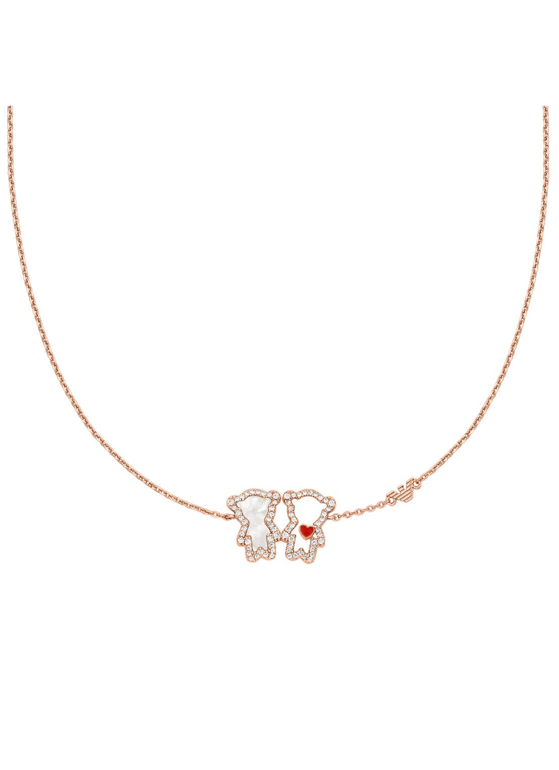 Armani Ketting EGS3351221 - voorkant 2 roségoud