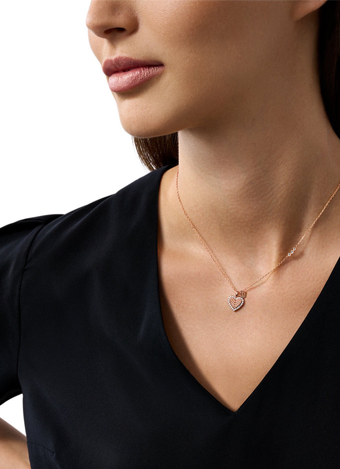 Armani Ketting met hanger EG3625221 - detail 2 roségoud