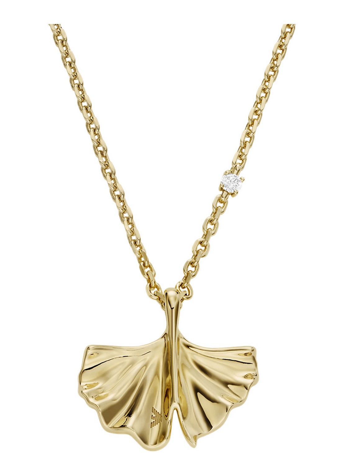 Armani Ketting met hanger EGS3258710 - voorkant 3 goud