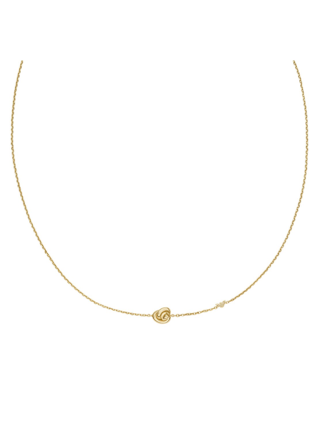 Armani Ketting van zilver EG3636710 - voorkant goud