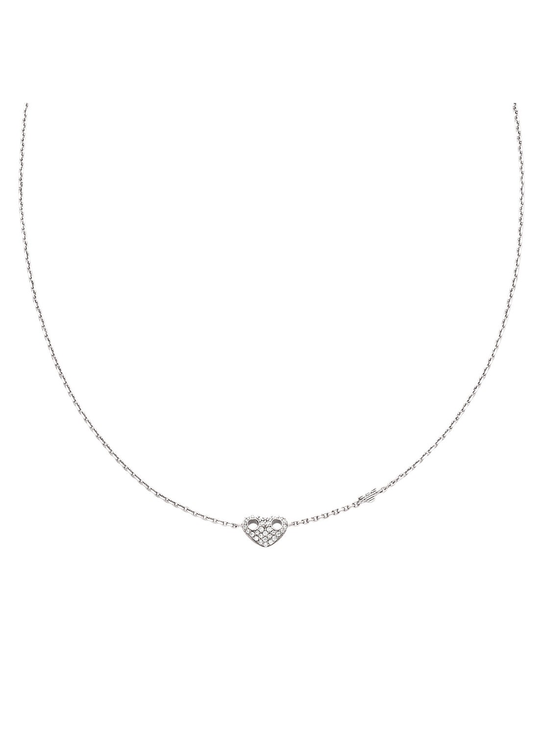 Armani Ketting van zilver EG3646040 - voorkant 2 zilver