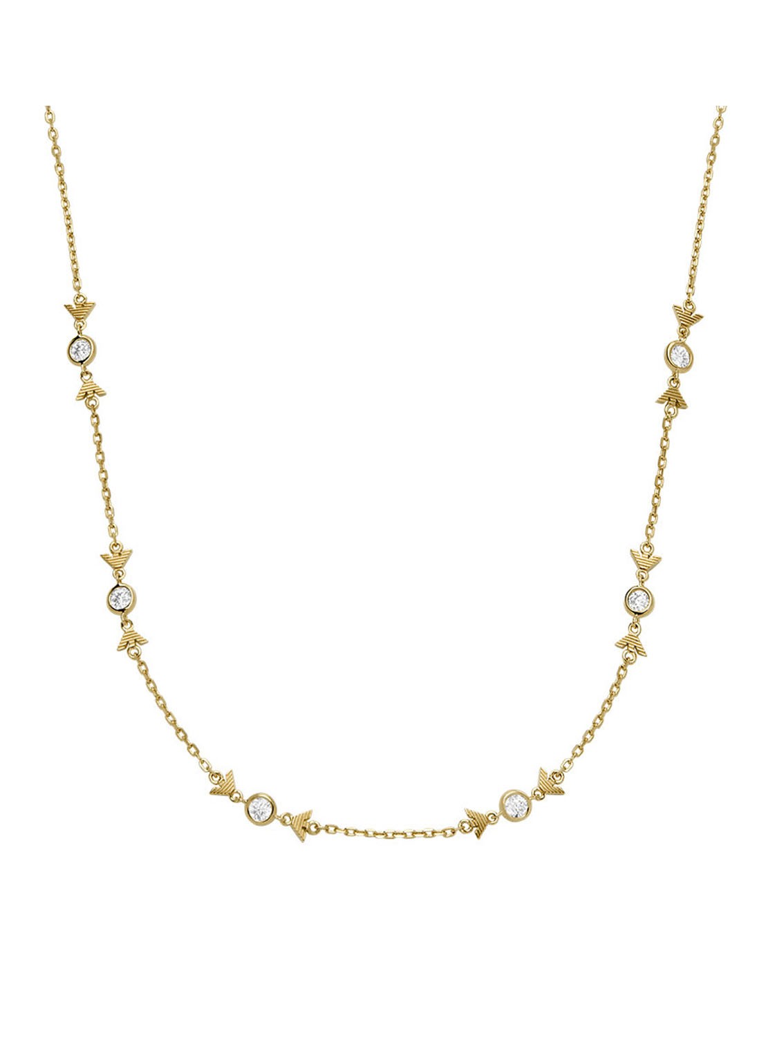 Armani Ketting verguld EG3618710 - voorkant goud