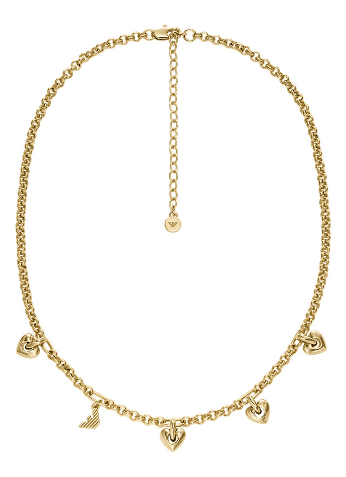 Armani Ketting verguld EGS3267710 - detail goud