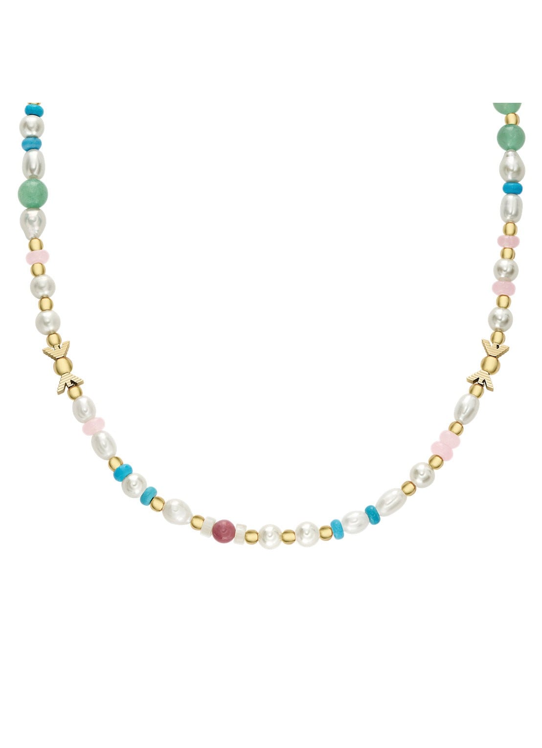 Armani Kralenketting EGS3348710 - voorkant goud