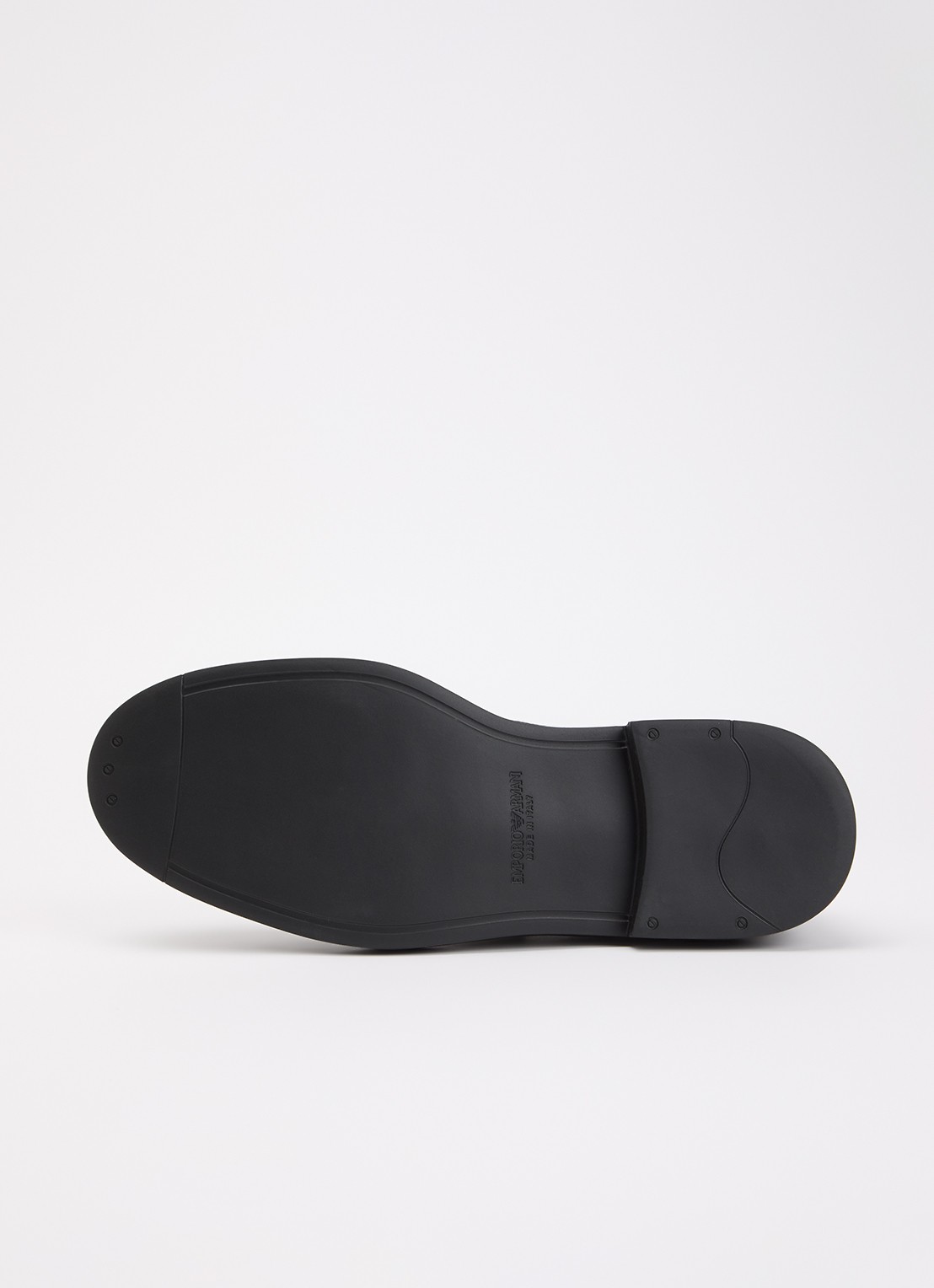 Armani Loafer van kalfsleer met gespdetail - detail 3 zwart