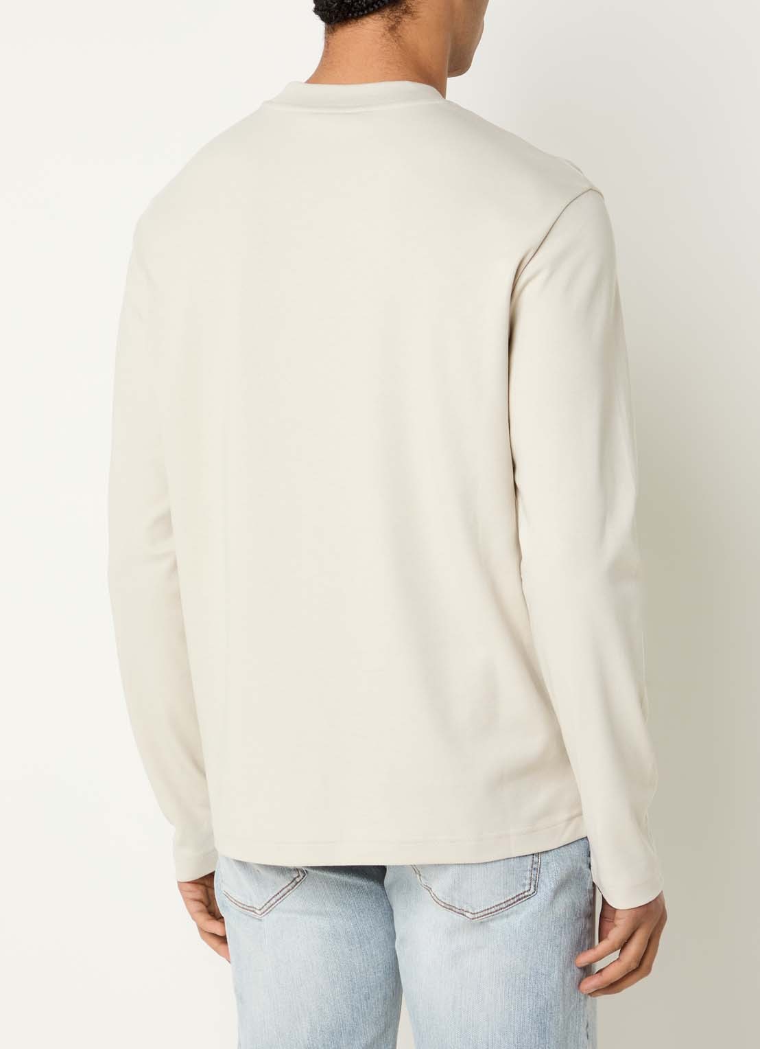 Armani Longsleeve met backprint - achterkant 3 beige