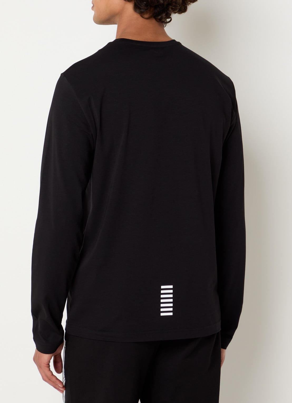 Armani Longsleeve met logo - achterkant zwart