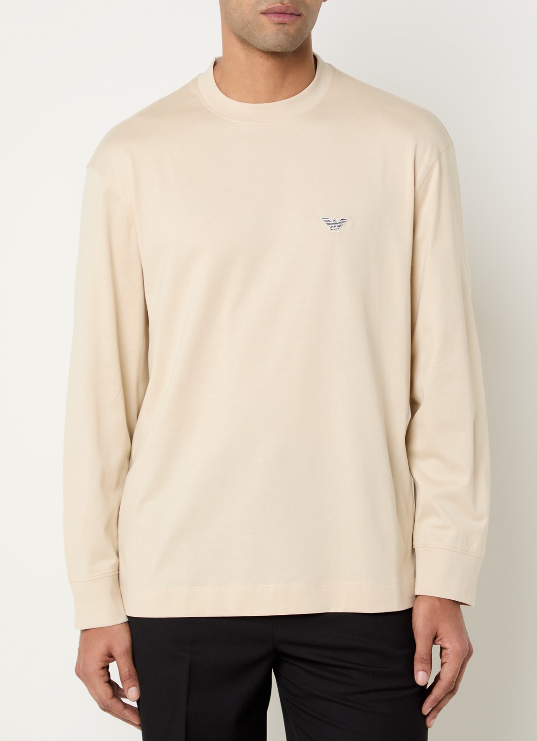 Armani Longsleeve met logo - detail 2 beige