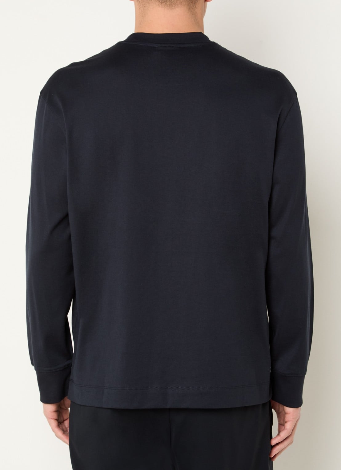 Armani Longsleeve met logo - achterkant 4 donkerblauw