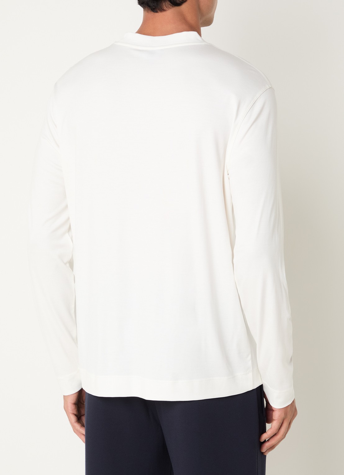 Armani Longsleeve met logo - achterkant 4 wit