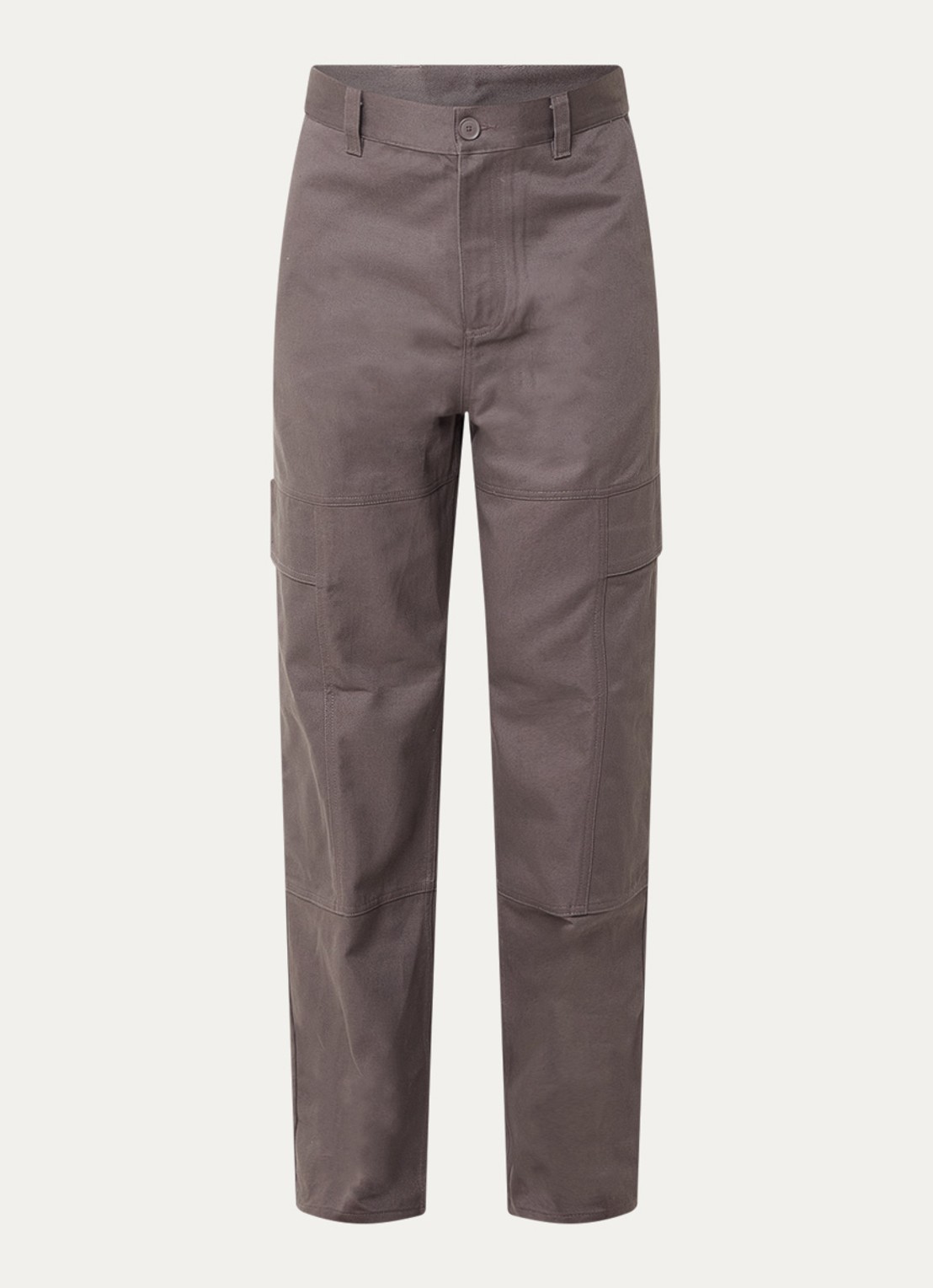 Armani Loose fit cargobroek met klepzakken - voorkant 2 antraciet