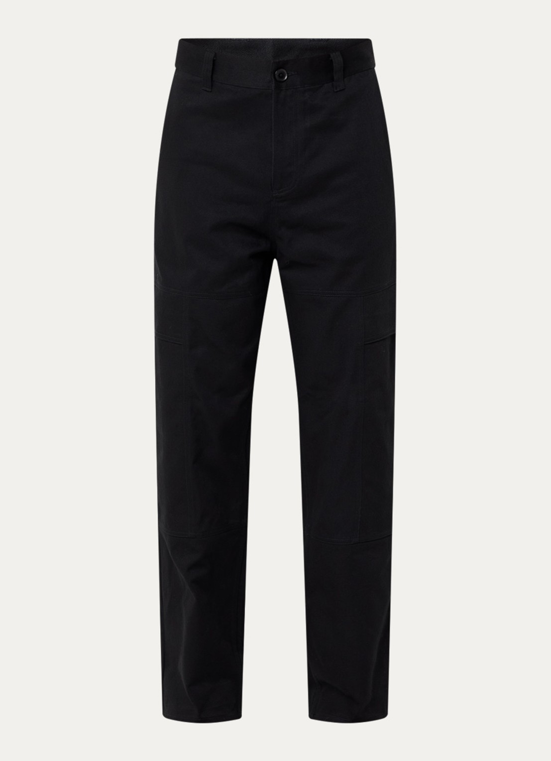 Armani Loose fit cargobroek met klepzakken - voorkant zwart