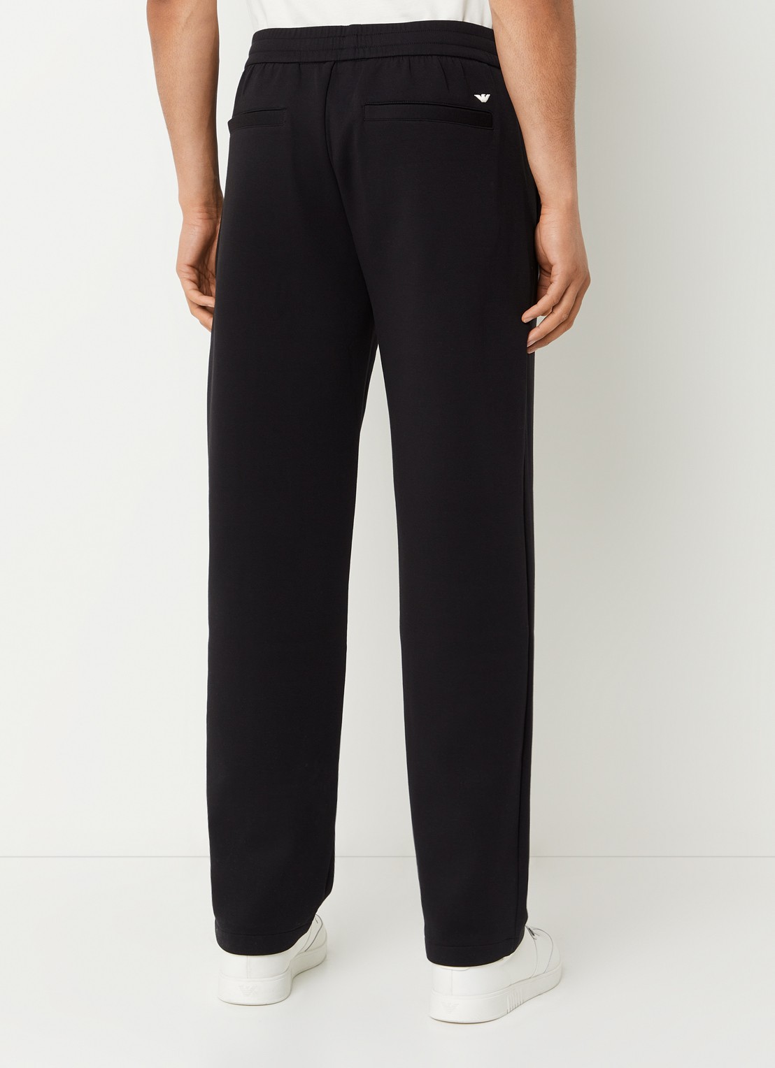 Armani Loose fit joggingsbroek met steekzakken - achterkant zwart