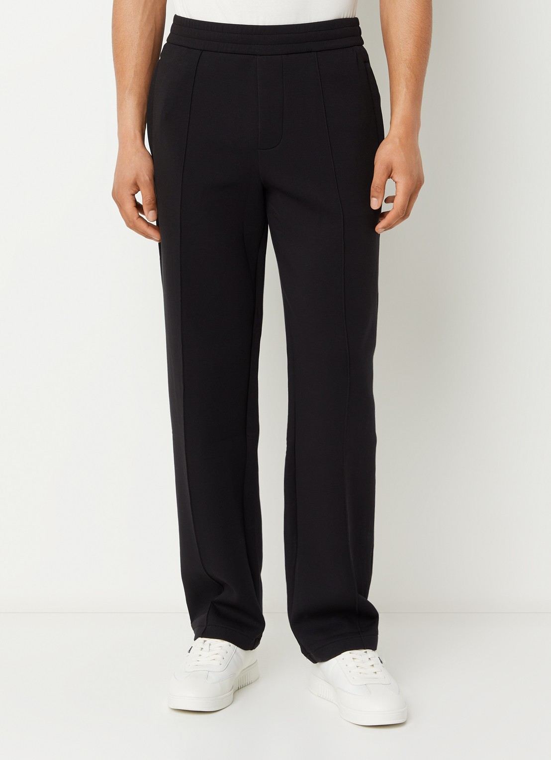 Armani Loose fit joggingsbroek met steekzakken - detail 2 zwart