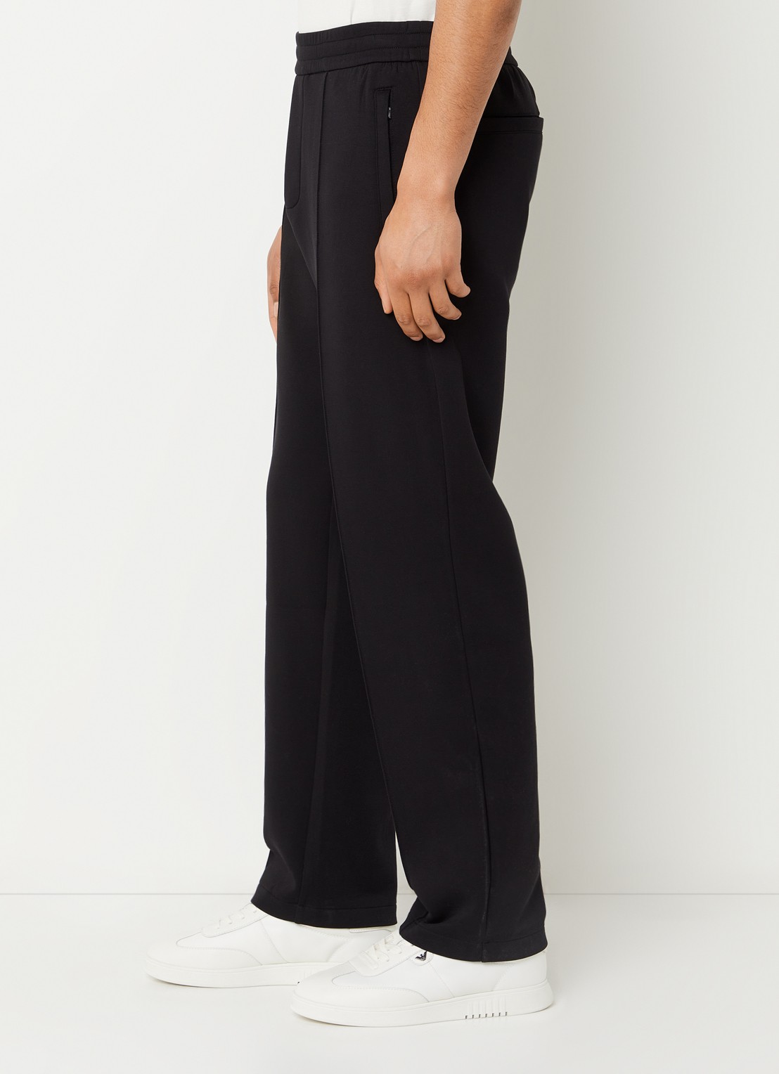 Armani Loose fit joggingsbroek met steekzakken - detail 3 zwart