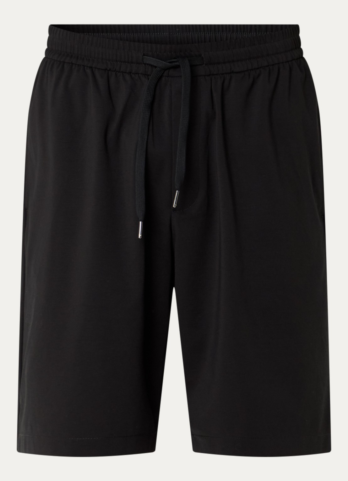 Armani Loose fit korte broek met steekzakken - voorkant 2 zwart
