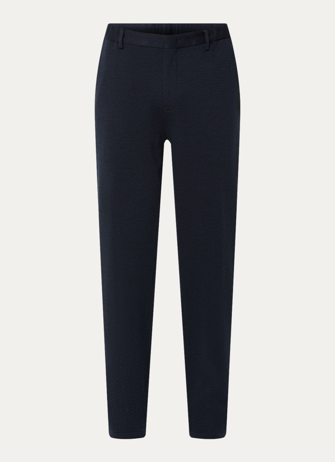 Armani Loose fit pantalon met steekzakken  - voorkant 2 donkerblauw