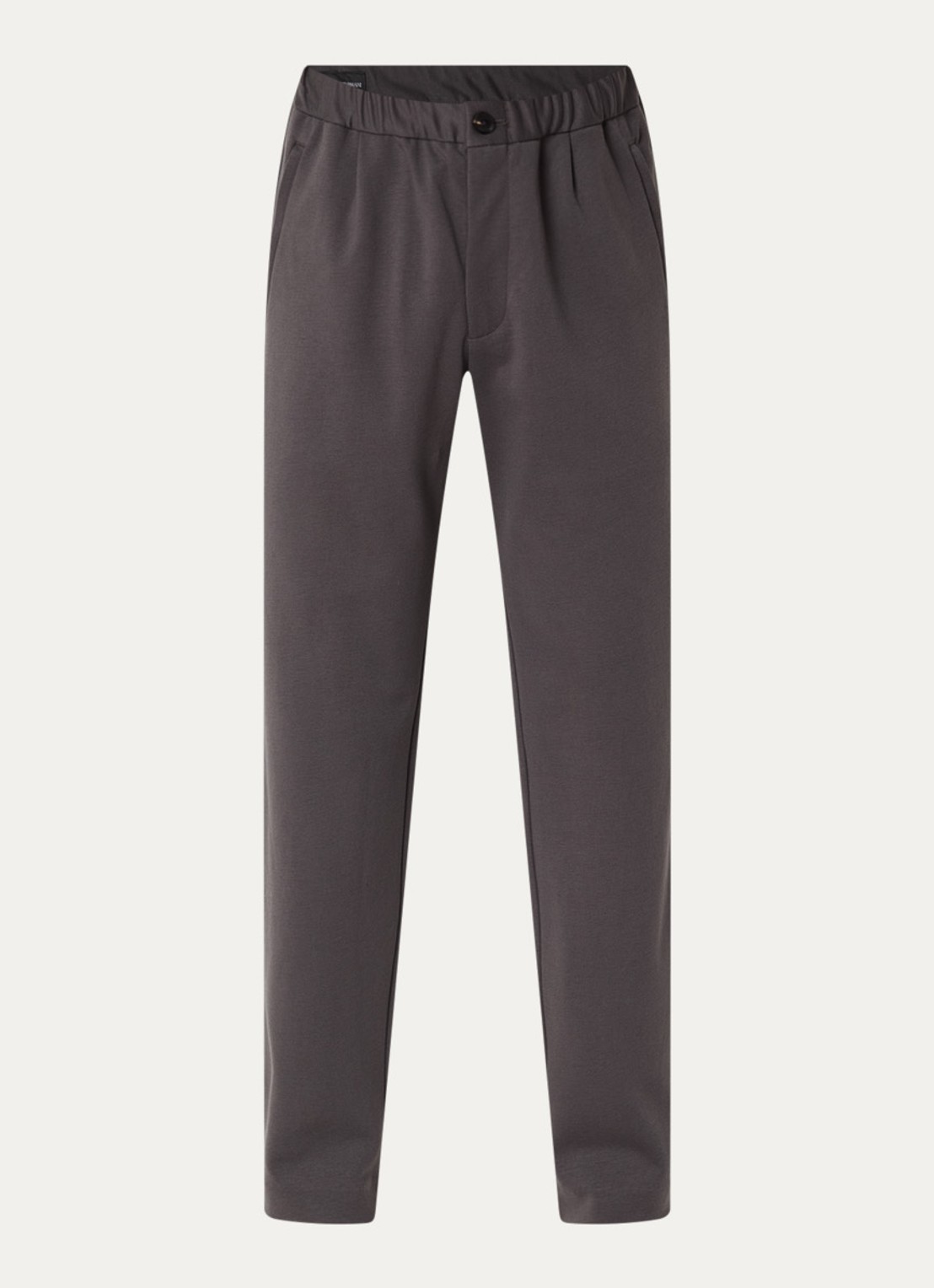 Armani Loose fit pantalon met steekzakken - voorkant 4 donkergrijs