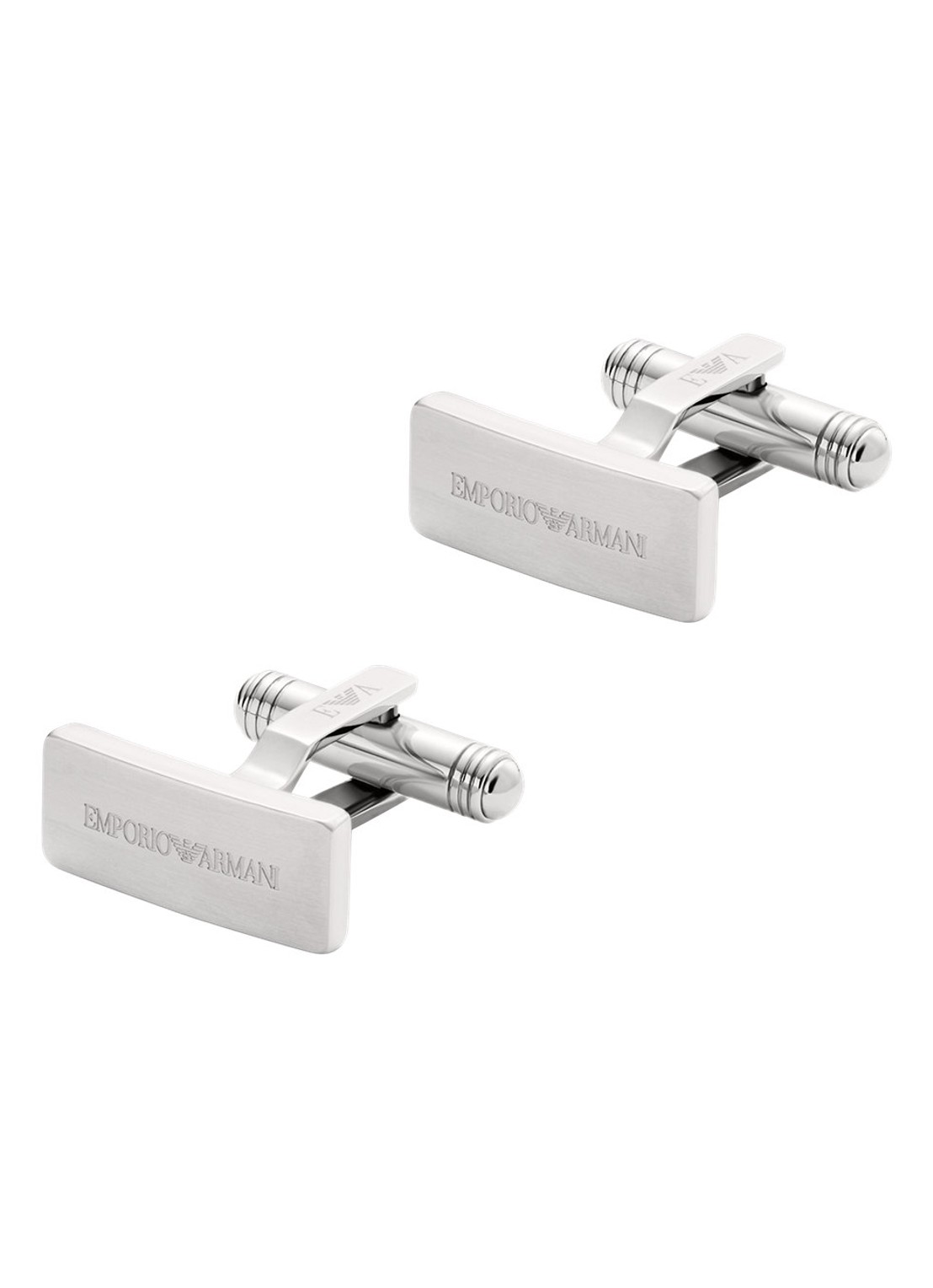 Armani Manchetknopen EGS3308040 - voorkant 3 zilver