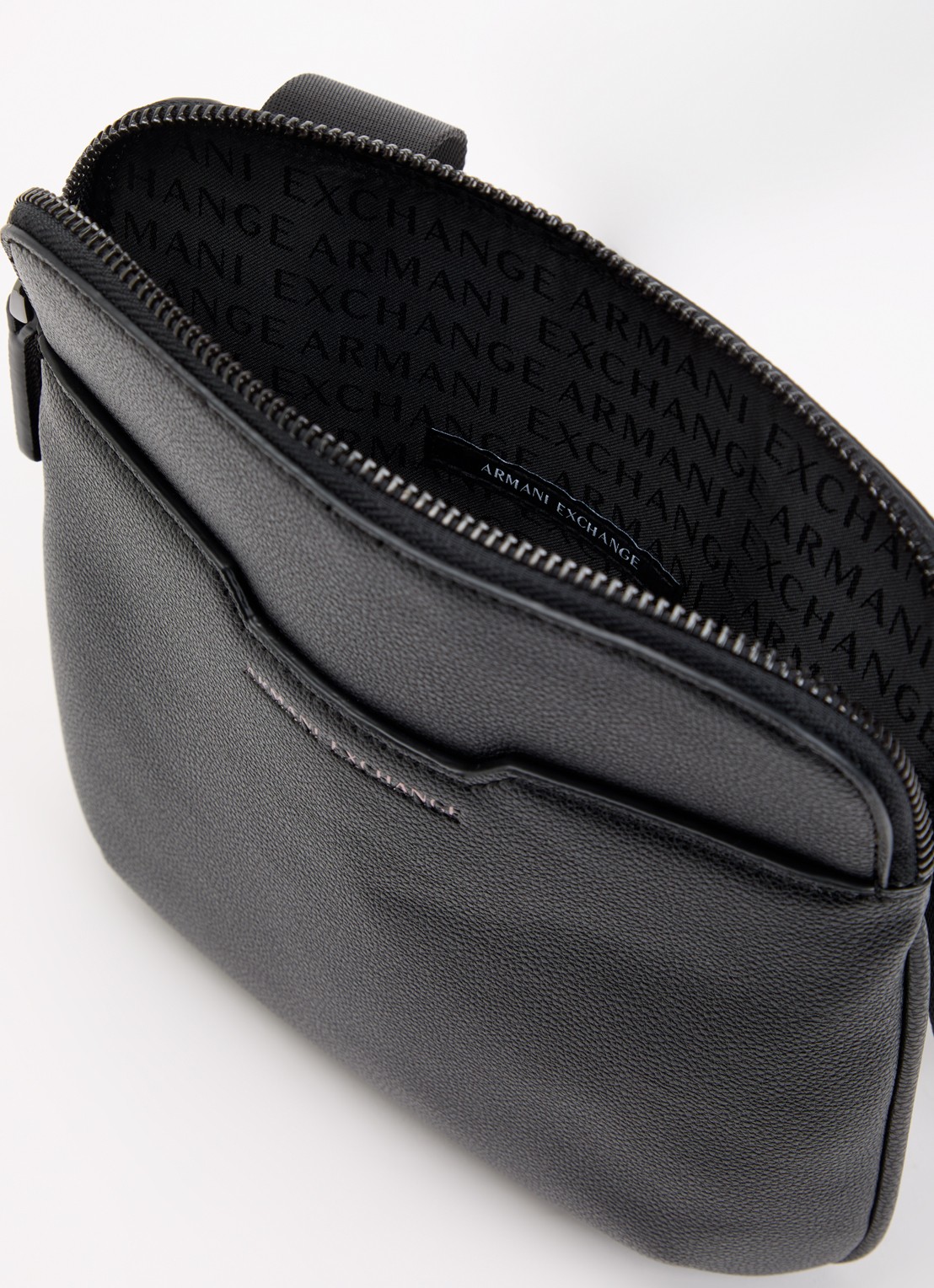Armani Messenger schoudertas van imitatieleer - detail 2 zwart