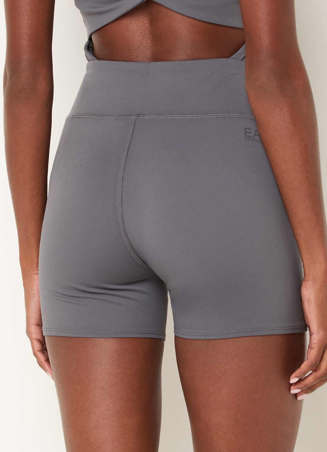 Armani Mid waist skinny fit trainingslegging - achterkant 3 grijs