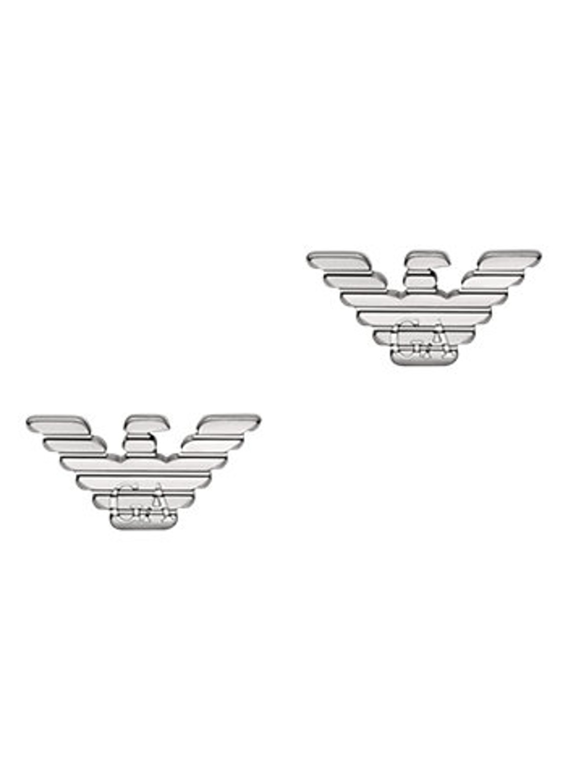 Armani Oorknopjes EGS3318040 - detail zilver