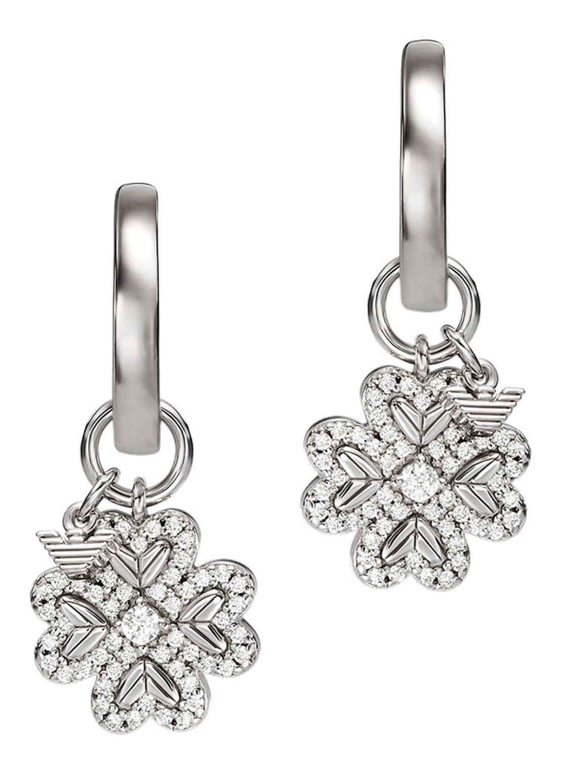 Armani Oorringen van zilver EG3608040 - detail zilver