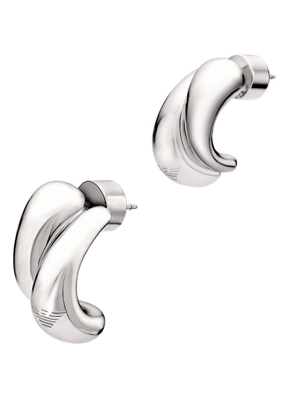 Armani Oorstekers EGS3342040 - voorkant 2 zilver