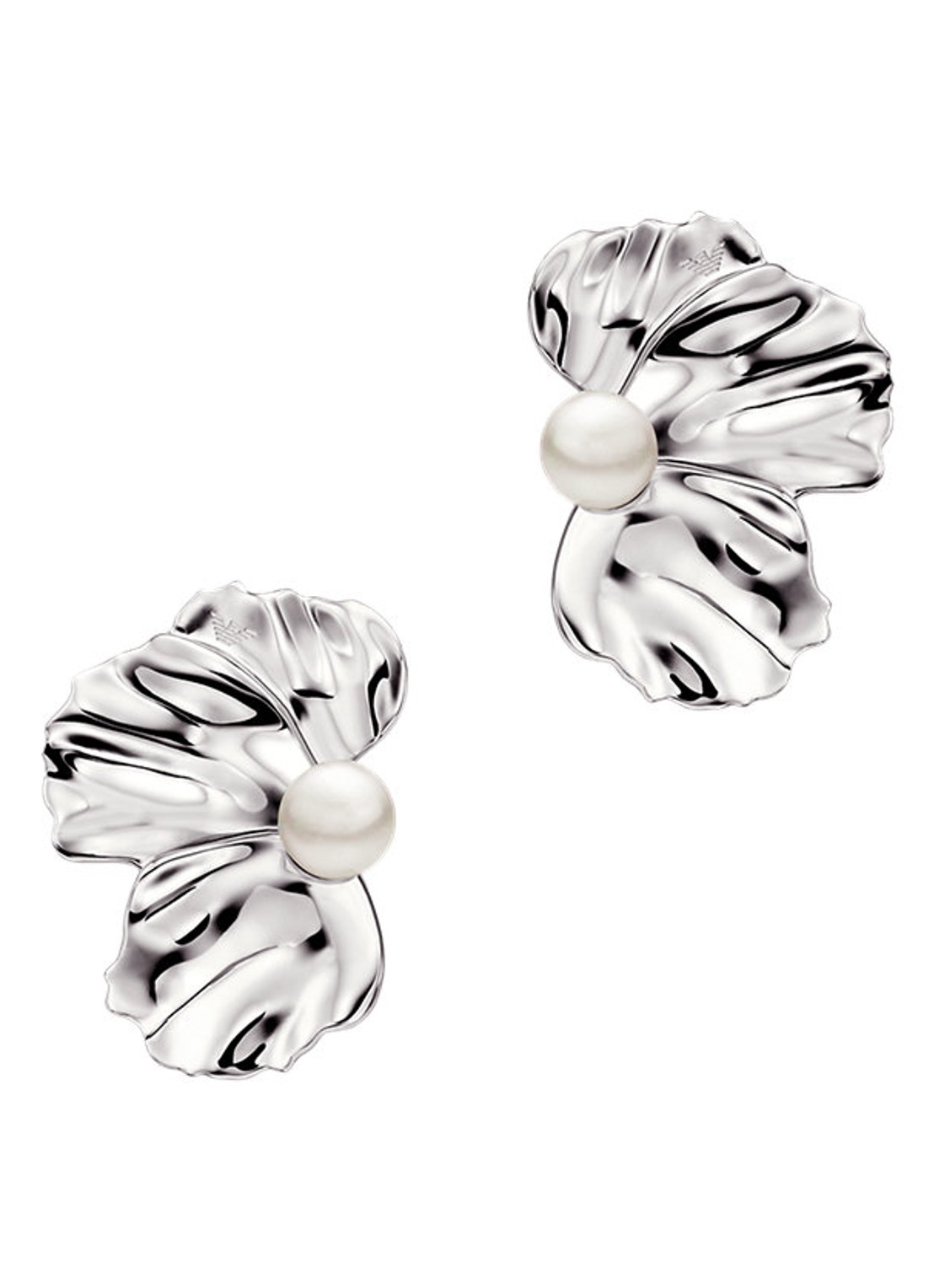 Armani Oorstekers EGS3346040 - detail zilver