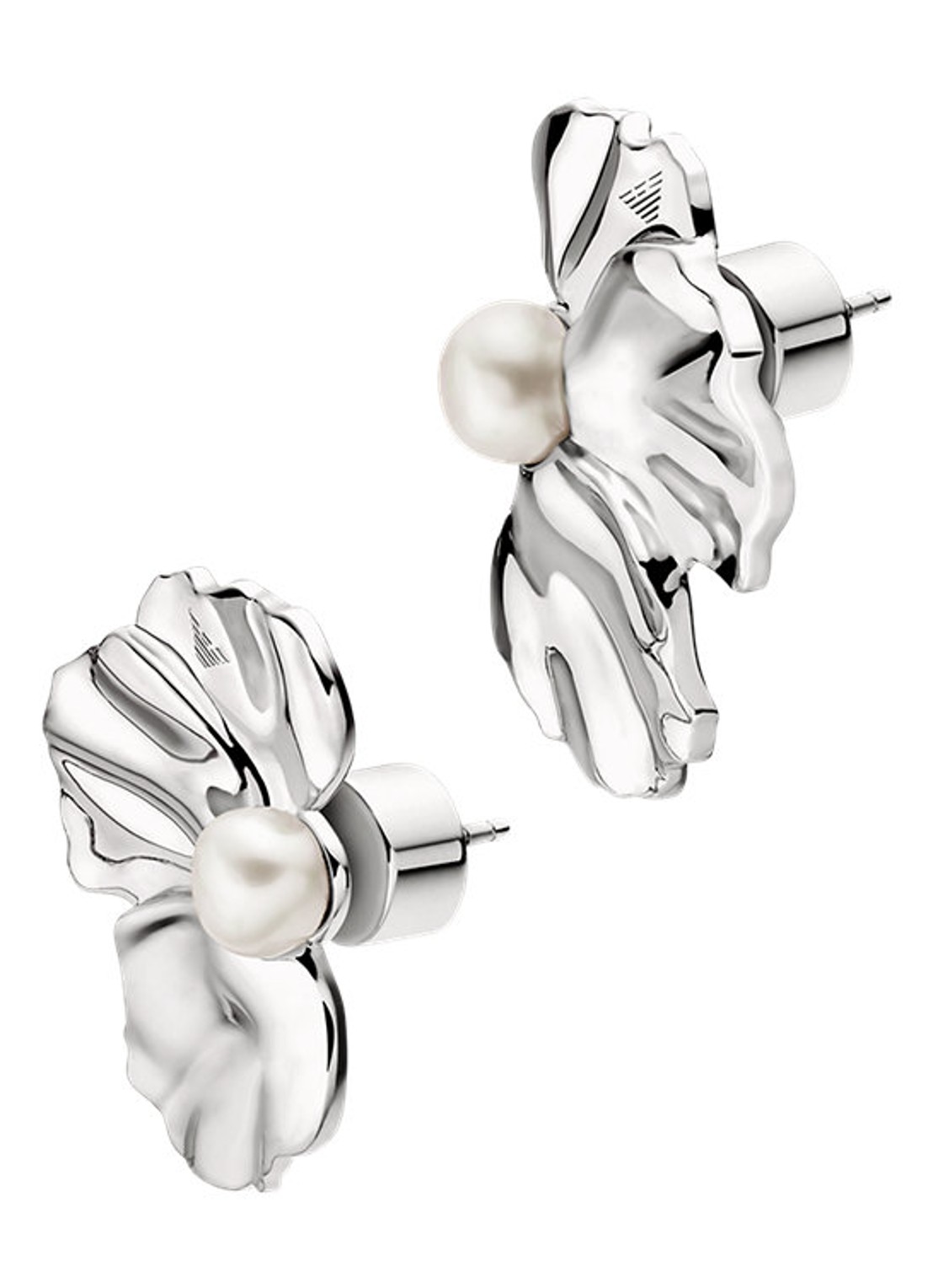 Armani Oorstekers EGS3346040 - voorkant 2 zilver