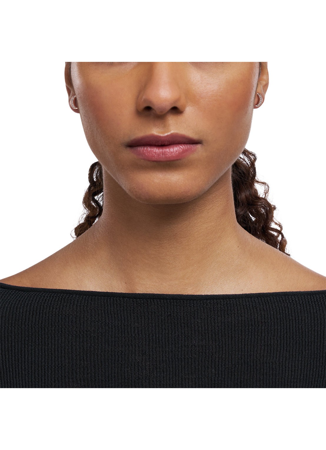 Armani Oorstekers verguld EG3635221 - detail 4 roségoud