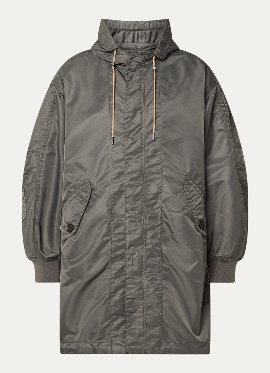 Armani Parka met capuchon - voorkant 3 taupe