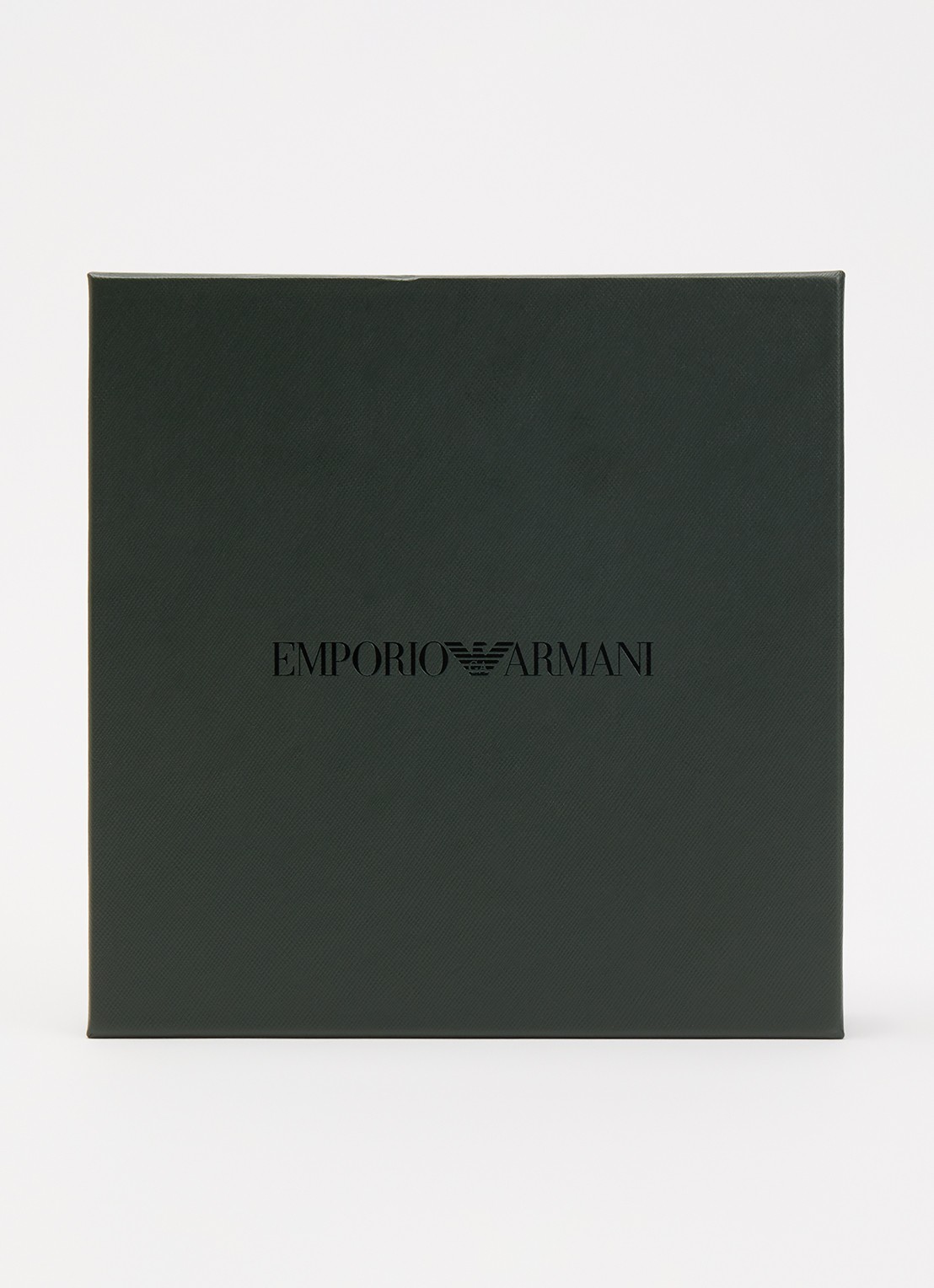 Armani Pasjeshouder en sleutelhanger met logo in set van 2 - voorkant donkergroen