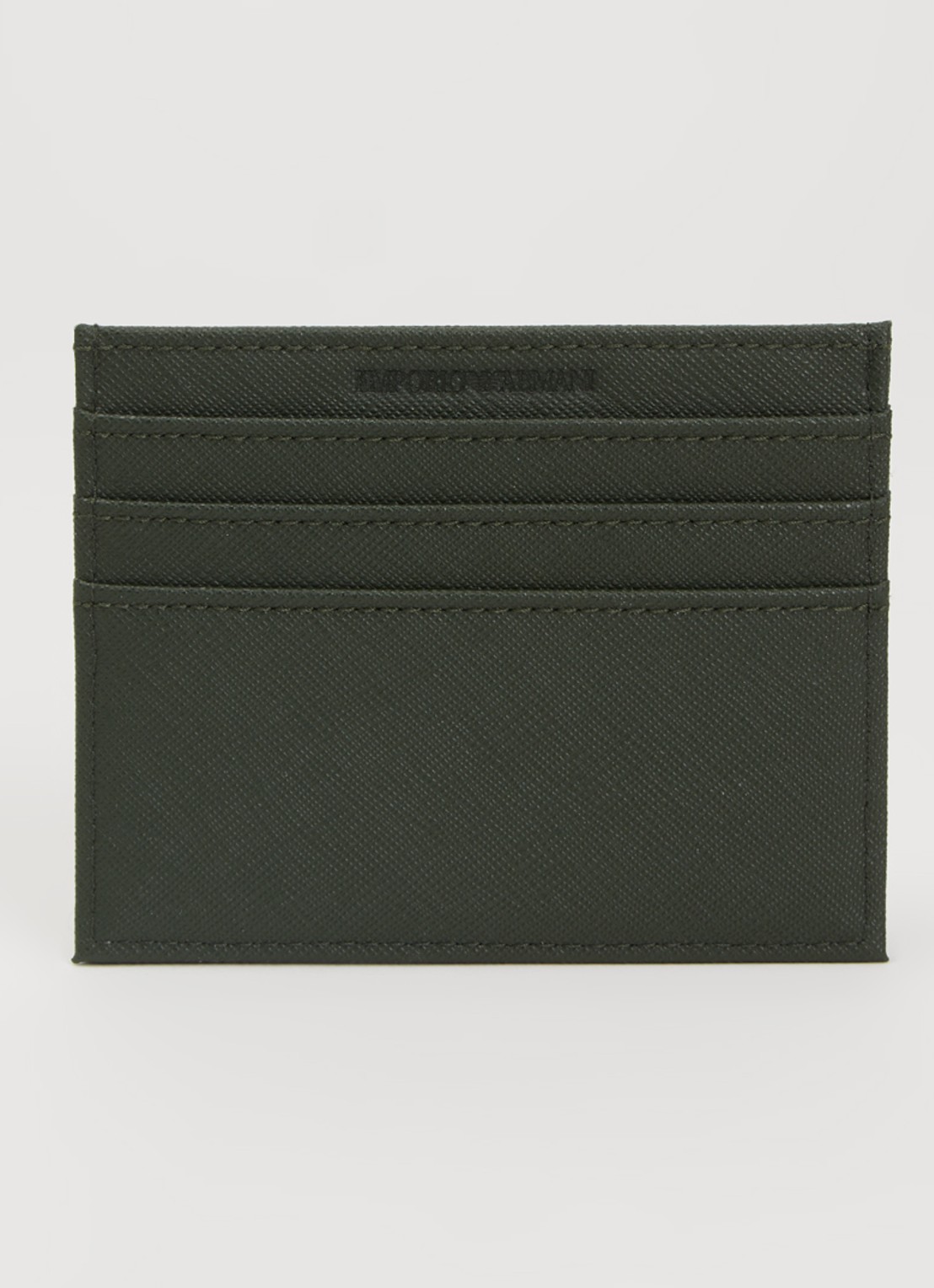Armani Pasjeshouder met logo - achterkant 3 bronsgroen