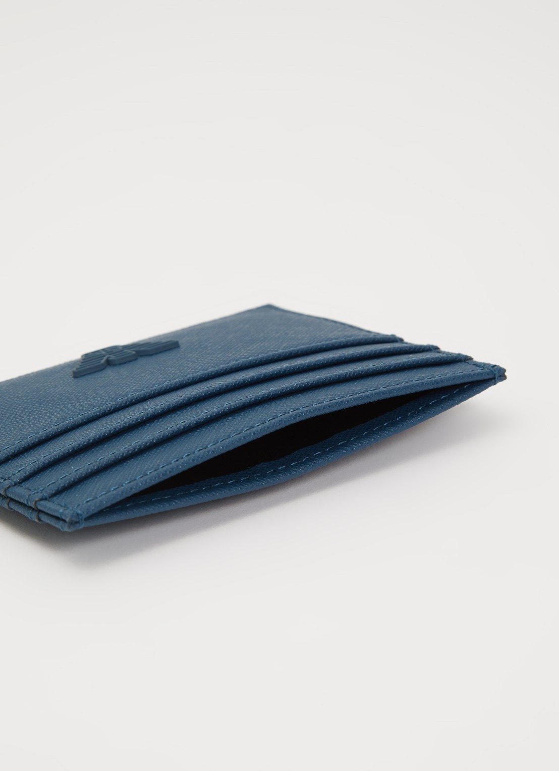 Armani Pasjeshouder met logo - voorkant 3 donkerblauw