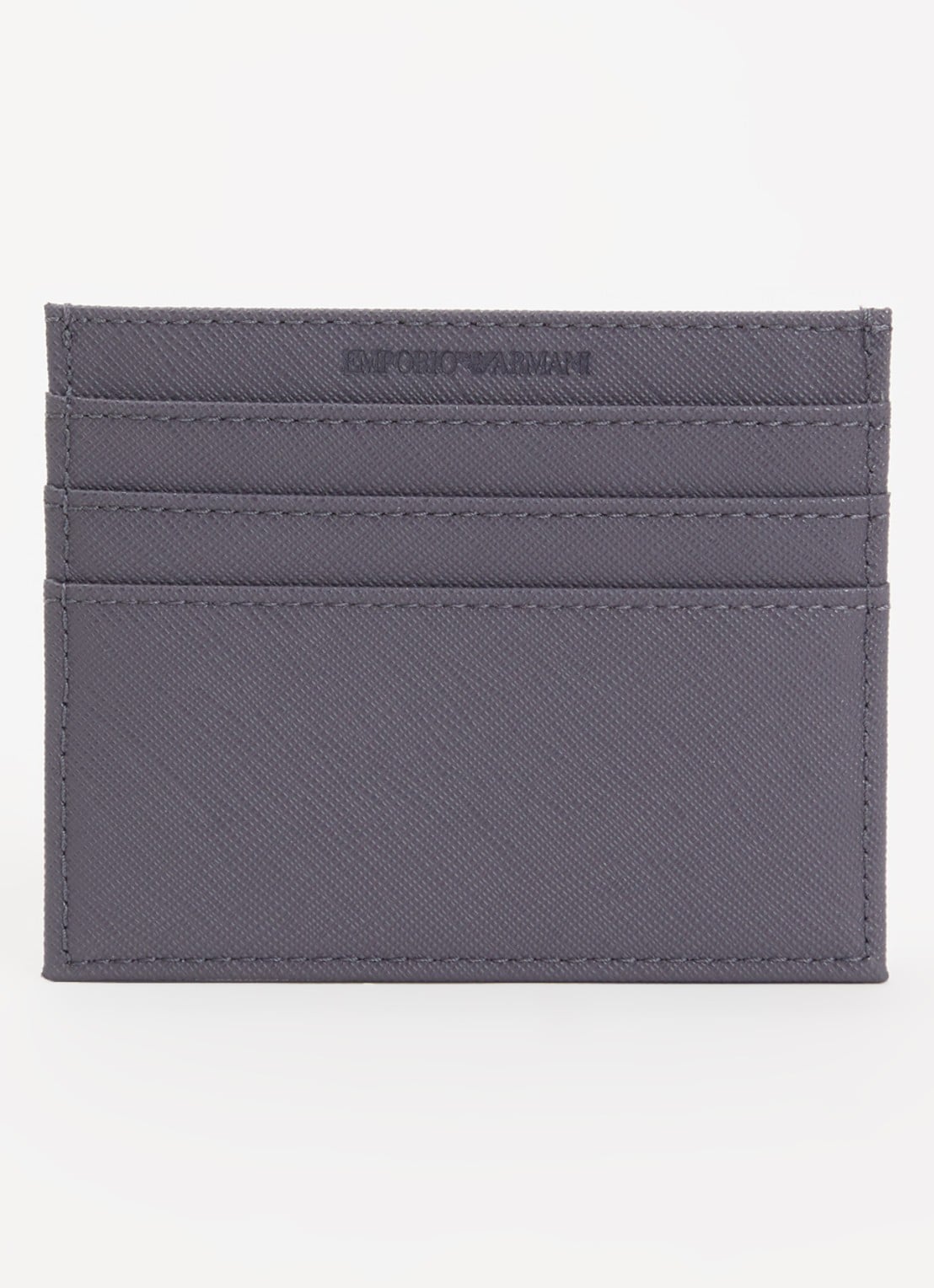 Armani Pasjeshouder met logo  - achterkant taupe