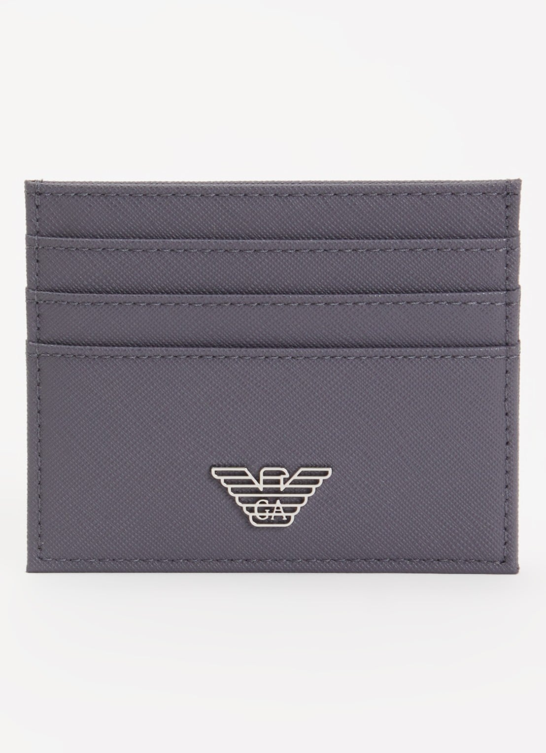 Armani Pasjeshouder met logo  - voorkant 2 taupe